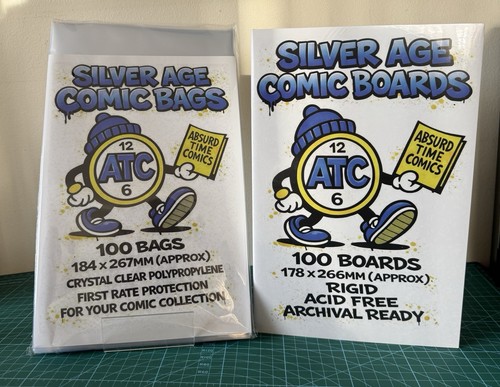 100 silver age comic bag - silver,
