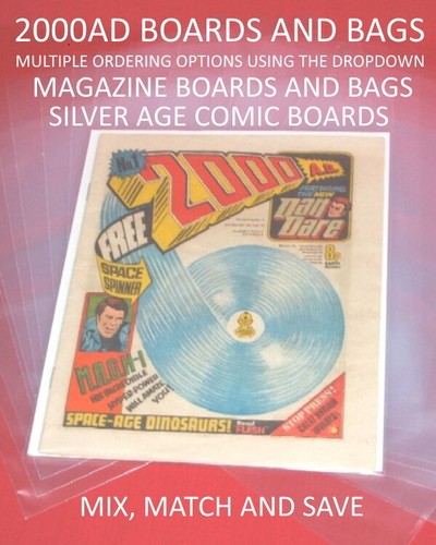 2000ad and magazine boards - a4,