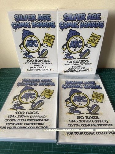 150 silver age comic - age, bags